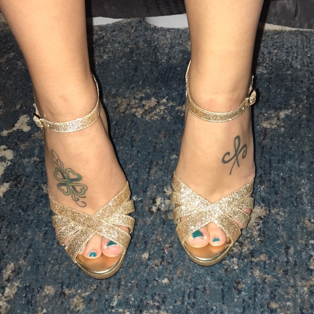 Gold heels